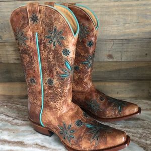 New Shyanne Cowgirl Boots Turquoise